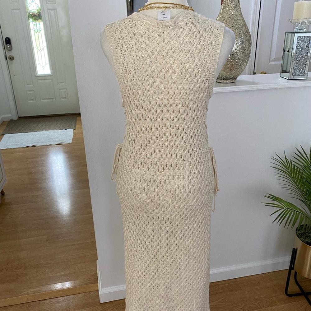 WOMEN CREAM COVER SWIM DRESS SIZE M - Picture 4 of 7